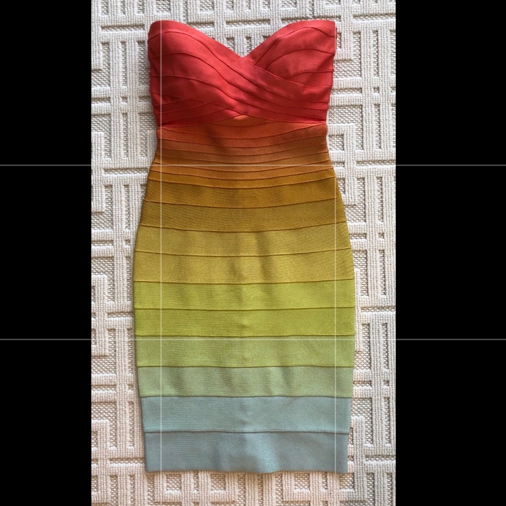 Herve Leger Strapless dress